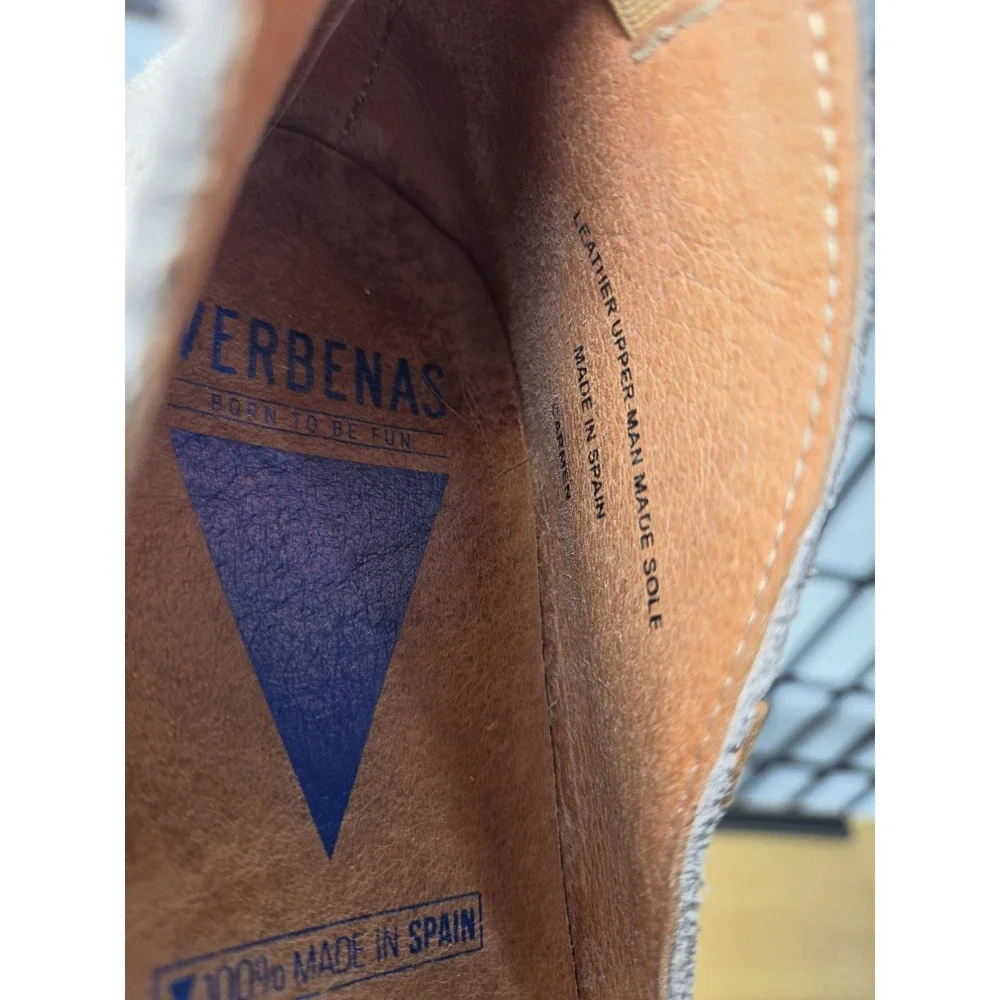 Verbenas Women's Size 41 / 10 Carmen Gray Suede Slip On Espadrille Flats